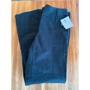 LIZ CLAIBORNE NWT AUDRA Black Cotton Pants size 10 Super Soft